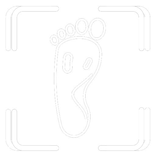 Feet footprint 1 white